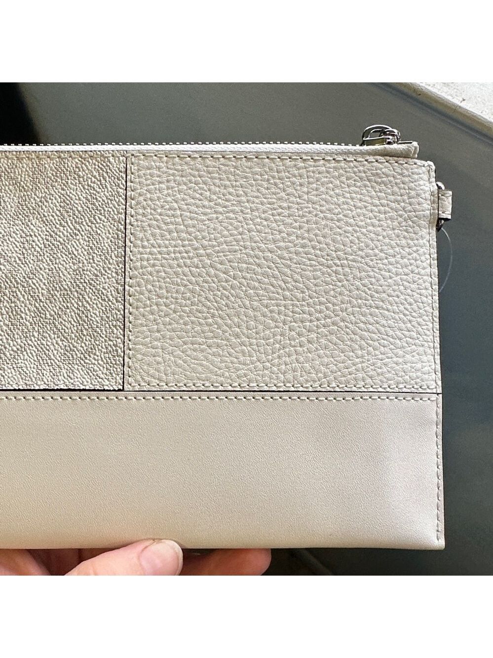 Michael Kors White Wristlet with Silver Studs New Never Used, Perfect for a Gift - Picture 10 of 17